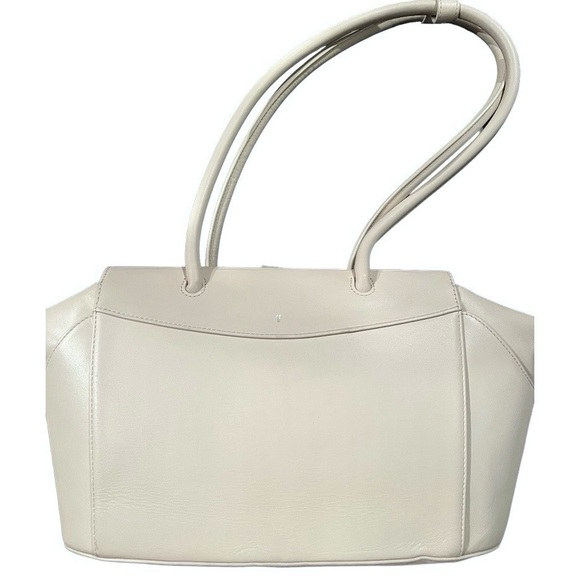 Gu_De Capri Leather Shoulder Tote in Powder with Top Handle MSRP: $475 - Picture 7 of 11